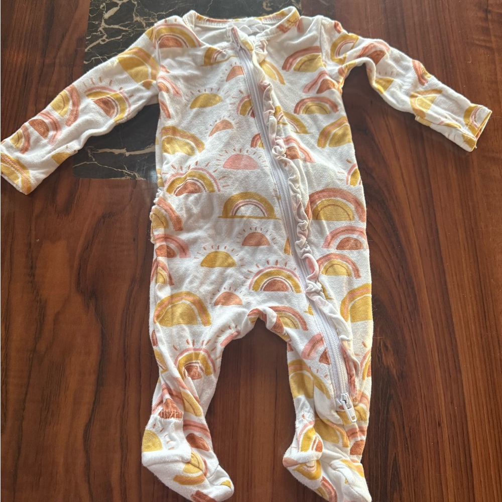 Rainbow Patterned Kids One Piece